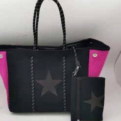 Iris & Rainbow Boutique #M4 Everything And A Little More Bag (Black Pink Star)