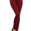 Iris & Rainbow Boutique #L671 Perfect Fleece Leggings (Wine)
