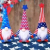 Iris & Rainbow Boutique #L936 Patriotic Gnomes Set New Arrivals
