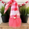 Iris & Rainbow Boutique #L943 9" Medium Pink Valentine Gnome (Boy)