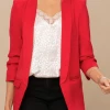 Iris & Rainbow Boutique #M343 Feeling Alive Blazer (Red)