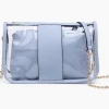Iris & Rainbow Boutique #M455 Josie Monogrammable 2-in-1 Game Day Crossbody (Periwinkle)