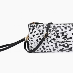 Iris & Rainbow Boutique #M489 Riley 3 Compartment Crossbody/Wristlet