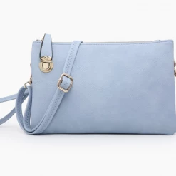 Iris & Rainbow Boutique #M490 Sarah Crossbody/Clutch W/ Top Zip & Lock Closure New Arrivals