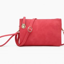 Iris & Rainbow Boutique #M490 Sarah Crossbody/Clutch W/ Top Zip & Lock Closure New Arrivals