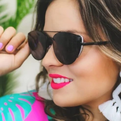 Iris & Rainbow Boutique #M556 Glitter Girl Cat Eye Sunglasses New Arrivals