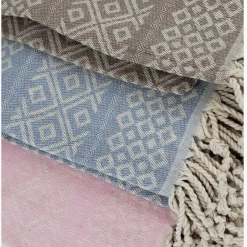 Iris & Rainbow Boutique New Arrivals #M577 Beach Towel Sand Free-Diamond Jacquard Turkish Towel 40x72