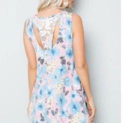 Iris & Rainbow Boutique #M612 Spring Around Top (Pink Print) New Arrivals