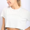 Iris & Rainbow Boutique #M648 Happiness Cropped Tee 2 Iris & Rainbow Boutique #M648 Happiness Cropped Tee