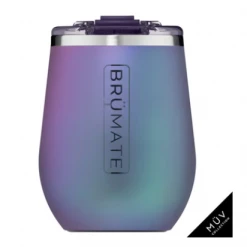 Iris & Rainbow Boutique #M686 UNCORK'D XL MÜV 14OZ WINE TUMBLER | DARK AURA
