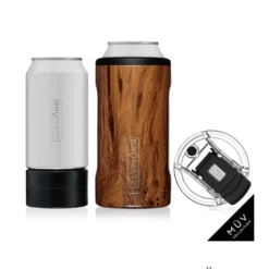 Iris & Rainbow Boutique New Arrivals #M696 HOPSULATOR TRÍO MÜV 3-IN-1 | Walnut (16OZ/12OZ CANS)