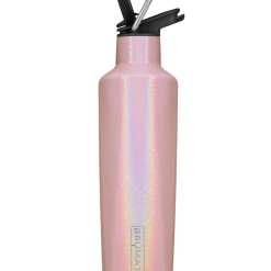 Iris & Rainbow Boutique #M703 REHYDRATION MINI 16OZ STAINLESS STEEL WATER BOTTLE | GLITTER BLUSH New Arrivals