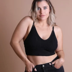 Iris & Rainbow Boutique #M743 Seamless Padded Textured Brami