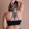 Iris & Rainbow Boutique #M744 Tattoo Mesh Racerback Bralette New Arrivals