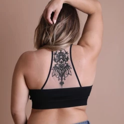 Iris & Rainbow Boutique #M744 Tattoo Mesh Racerback Bralette New Arrivals