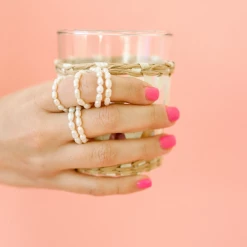 Iris & Rainbow Boutique #M771 Pearl Girl Ring