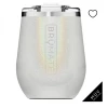 Iris & Rainbow Boutique #M785 UNCORK'D XL MÜV 14OZ WINE TUMBLER GLITTER WHITE New Arrivals