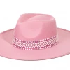 Iris & Rainbow Boutique New Arrivals #M918 Cowgirl Pink Hat
