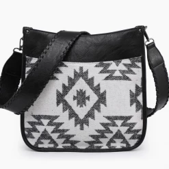 Iris & Rainbow Boutique #M1977AZT(NRS) Chloe Aztec Crossbody With Guitar Strap