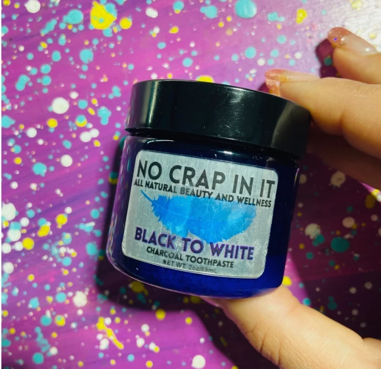 Iris & Rainbow Boutique #N236(NRS) Black To White Charcoal Toothpaste No Crap In It New Arrivals 3 Iris & Rainbow Boutique #N236(NRS) Black To White Charcoal Toothpaste No Crap In It New Arrivals