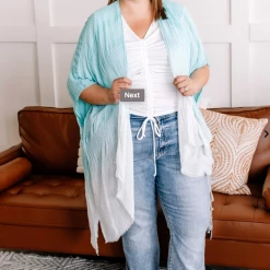 Iris & Rainbow Boutique #N323 Wispy Ombre Kimono