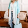 Iris & Rainbow Boutique #N323 Wispy Ombre Kimono