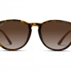 Wear Me Pro 1019-TRTBRW - Drew - Round Polarized Metal Temple Sunglasses New Arrivals