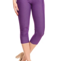 Iris & Rainbow Boutique #298 Capri Jeggings (Purple) (FINAL SALE) New Arrivals