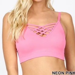 Iris & Rainbow Boutique New Arrivals #614 Neon Pink Bralette