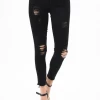 Iris & Rainbow Boutique #275 Black Distressed Jeans