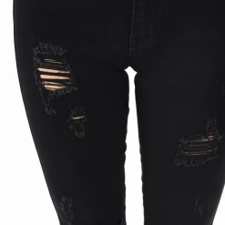 Iris & Rainbow Boutique #275 Black Distressed Jeans