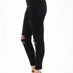 Iris & Rainbow Boutique #275 Black Distressed Jeans