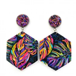 Iris & Rainbow Boutique #C999 Rock Into The Night Earrings