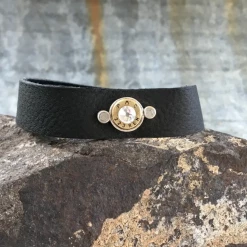 Iris & Rainbow Boutique #D78 Leather Bullet Bracelet New Arrivals