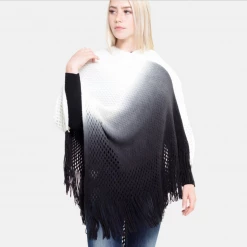 Iris & Rainbow Boutique New Arrivals #D109 Ombre Knit Poncho