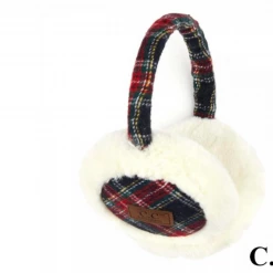 Iris & Rainbow Boutique #F36 Plaid CC Earmuffs New Arrivals