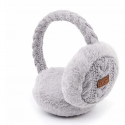 Iris & Rainbow Boutique New Arrivals #F37 Cable Knit Adjustable CC Earmuffs