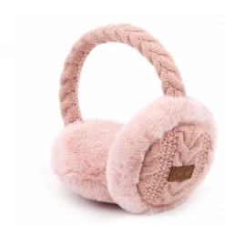 Iris & Rainbow Boutique New Arrivals #F37 Cable Knit Adjustable CC Earmuffs