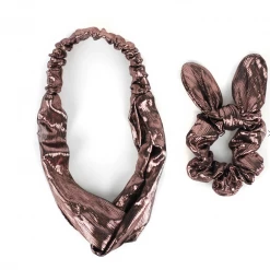 Iris & Rainbow Boutique New Arrivals #H55 Shimmer Headband And Scrunchie Set