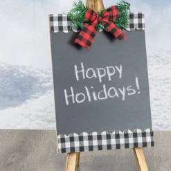 Iris & Rainbow Boutique #H84 Plaid Chalkboard Easel New Arrivals