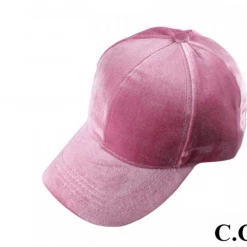 Iris & Rainbow Boutique #H161 CC Velvet Ponytail Hat New Arrivals