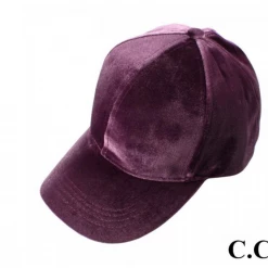 Iris & Rainbow Boutique #H161 CC Velvet Ponytail Hat New Arrivals