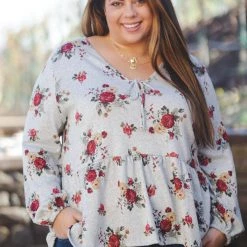 Boutique Simplified Secret Garden Hacci Peplum