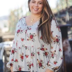 Boutique Simplified Secret Garden Hacci Peplum