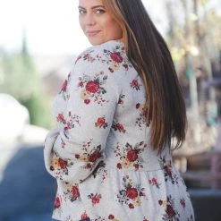 Boutique Simplified Secret Garden Hacci Peplum