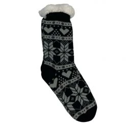 Boutique Simplified Snowflake Fleece Lined Socks New Arrivals
