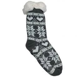 Boutique Simplified Snowflake Fleece Lined Socks New Arrivals