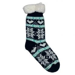 Boutique Simplified Snowflake Fleece Lined Socks New Arrivals