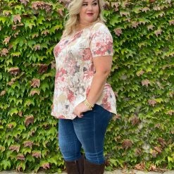 Boutique Simplified Sweet Symphony Of Roses Hi Lo Tunic New Arrivals