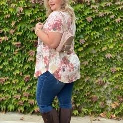 Boutique Simplified Sweet Symphony Of Roses Hi Lo Tunic New Arrivals